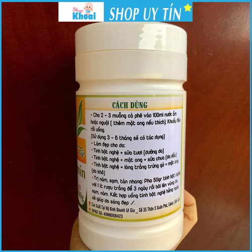 Tinh bột nghệ Cao cấp Lê Gia 500g , Tinh Bột Nghệ Nguyên Chất 100% Nguyên liệu Hữu , Nghệ Viên - Viên Nghệ Mật Ong