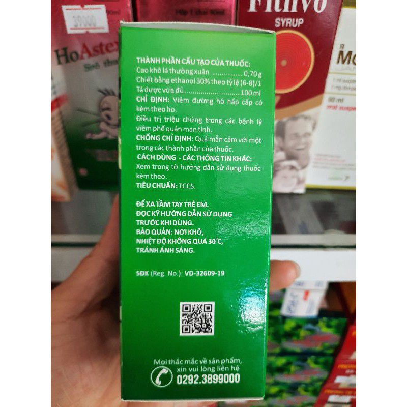 Siro ho Cozz Ivy DHG chai 100ml ⚡ CAM KẾT CHÍNH HÃNG ⚡ Siro uống giảm ho tiêu đờm an toàn và hiệu quả