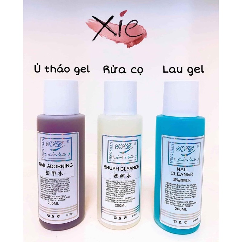 Ủ THÁO GEL - RỬA CỌ - LAU GEL - XIE Chuyên dụng cụ nail&amp;mi ⭐️