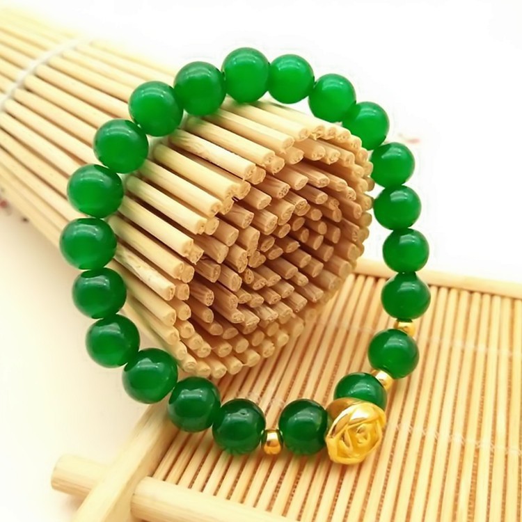 Vòng tay nữ đá xanh