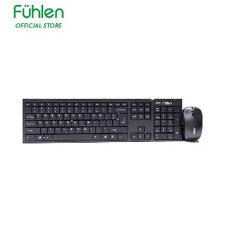 Bộ bàn phím và chuột không dây Fuhlen MK650 (Màu Đen) - Chính hãng BH 2 Năm