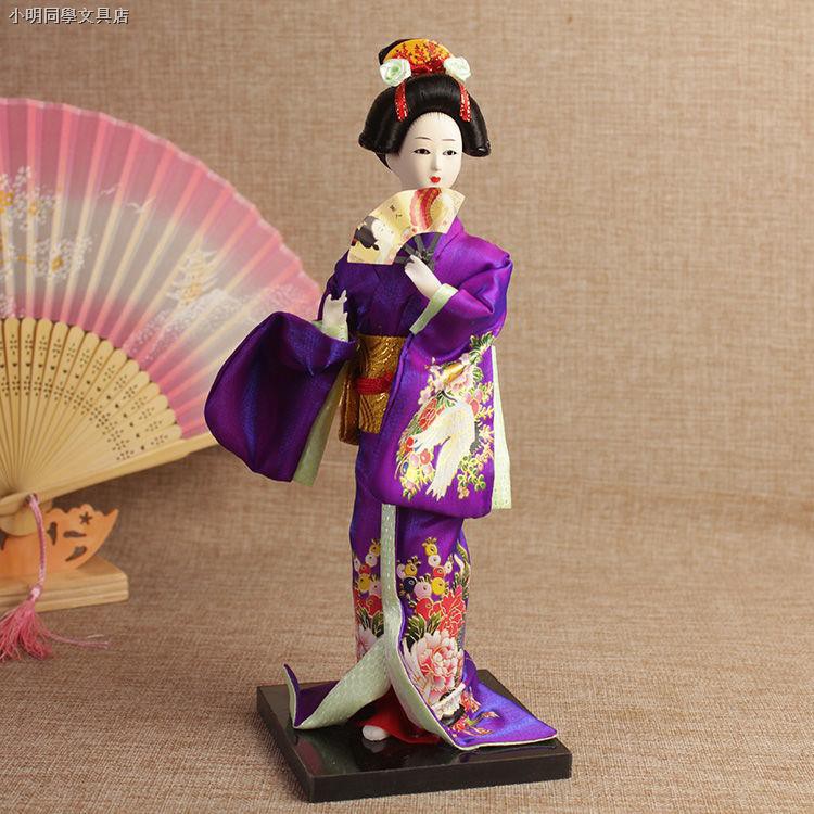 X Búp Bê Geisha Mặc Kimono Nhật Bản 26cm X