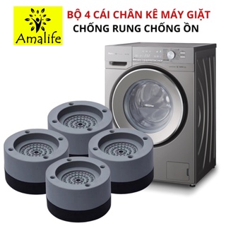 Bộ 4 miếng đế đệm cao su lót kê chân máy giặt chống rung chống ồn