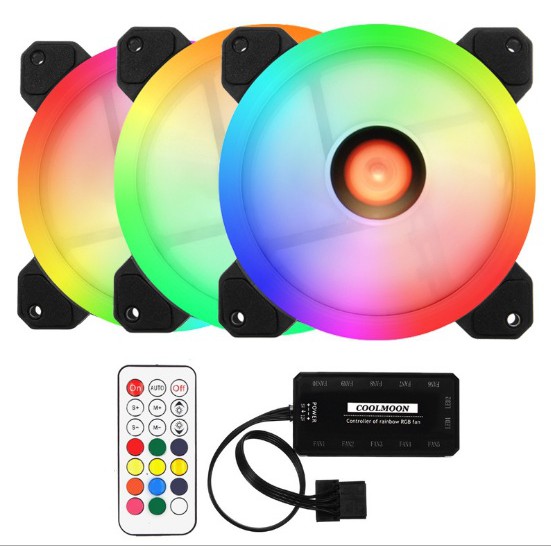 Fan LED RGB COOLMON RGB - 16 Triệu màu, 366 hiệu ứng