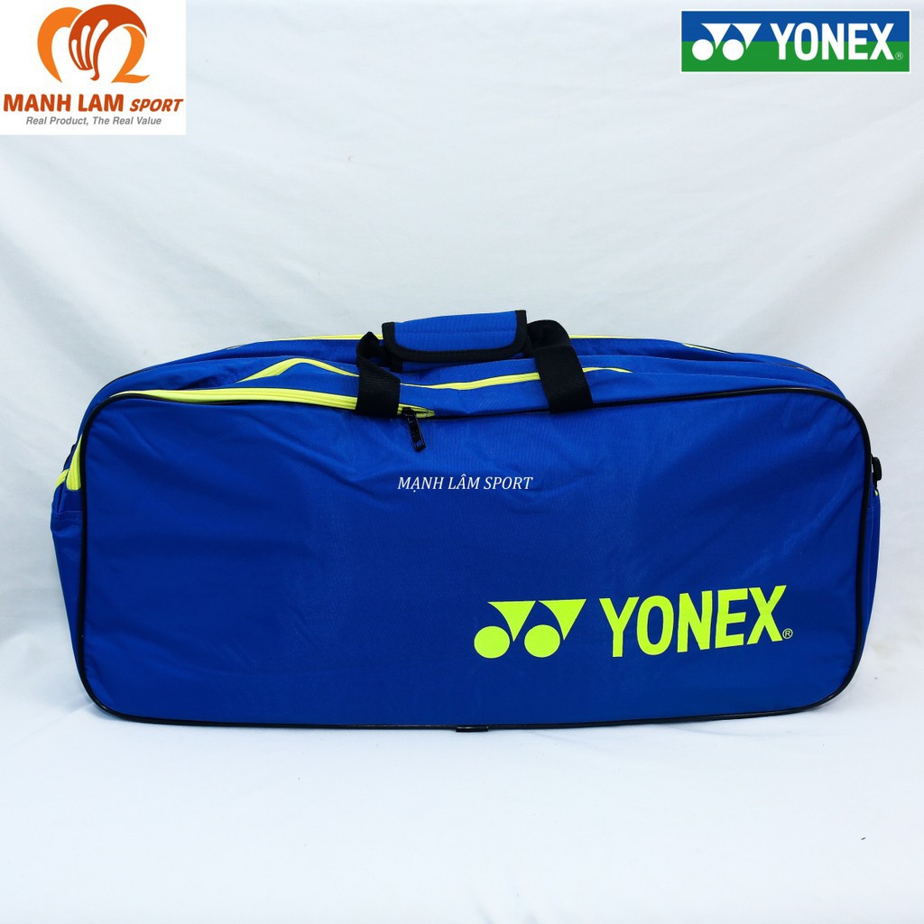 [TẶNG TẤT] Túi vợt thể thao cầu lông Yonex BAG8911 xanh vàng chuyên dụng, thiết kế rộng rãi, mẫu mã đa dạng