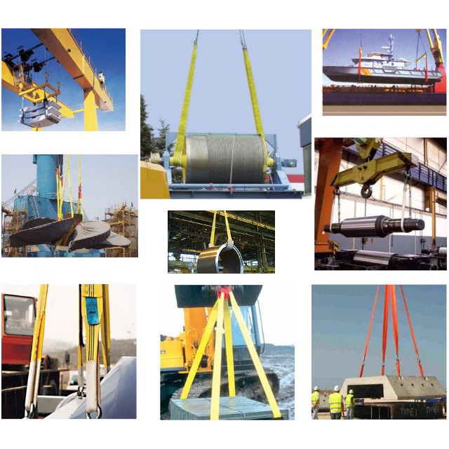 Cáp vải cẩu hàng 8 tấn 8 mét Younai Sling Hàn Quốc