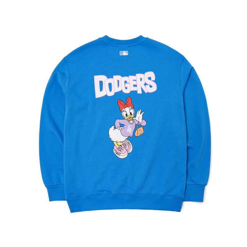 DISNEY Mlb Áo sweater Dáng Rộng Ấm Áp In Hình Vịt Donald Phong Cách Thu Đông Cho Nam Và Nữ MTD11