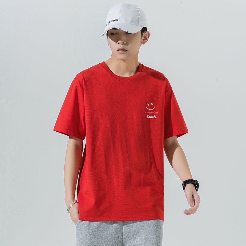 Áo Thun Cotton Tay Ngắn Thiết Kế Mới Năng Động Thời Trang Mùa Hè Dành Cho Nam