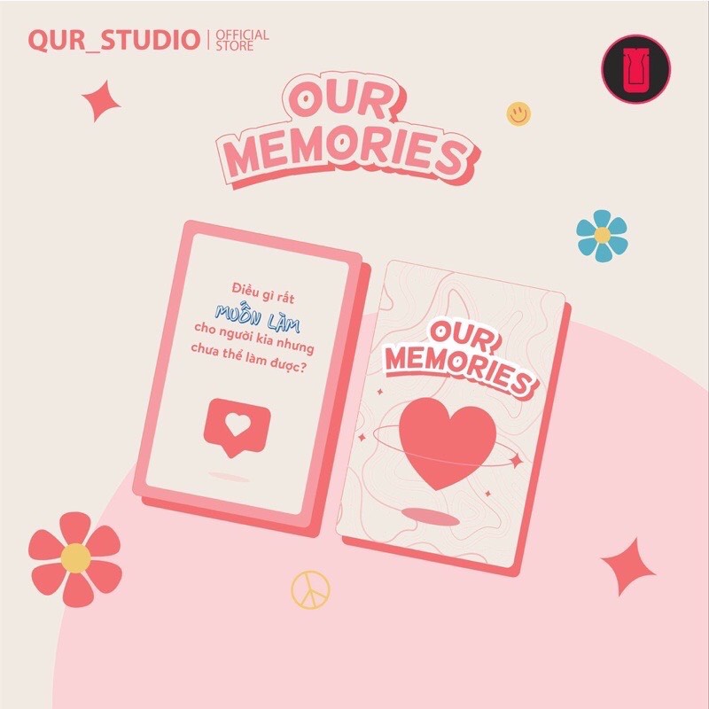 Bộ Bài Tình Yêu Memories Thấu Hiểu Our Memories – Boardgame, QUR STUDIO Gắn Kết Thấu Hiểu Dành Cho Các Cặp Đôi Hà Nội