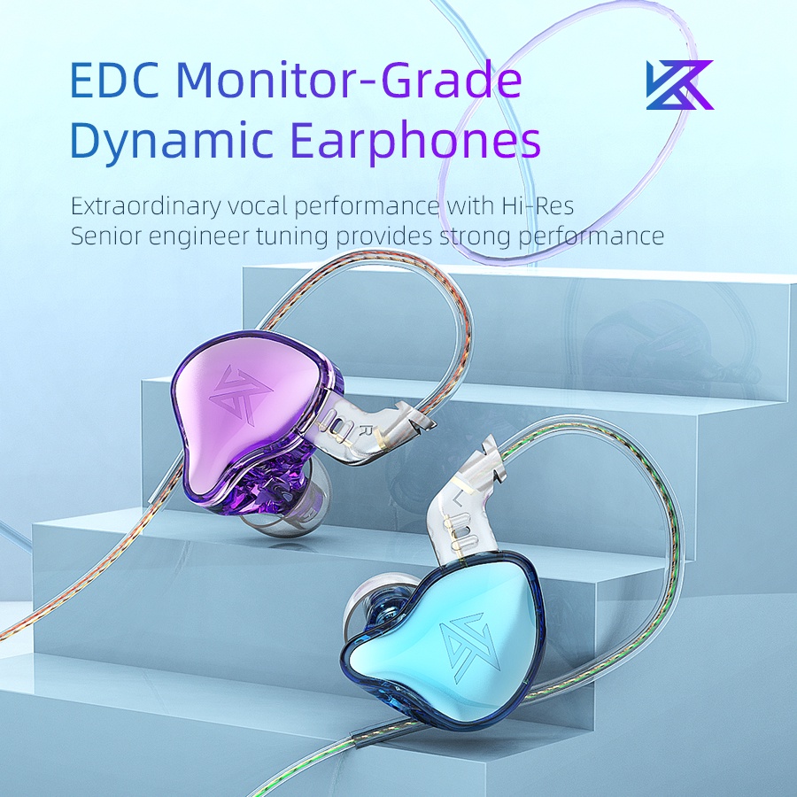 Tai nghe nhét tai có dây FAAEAL KZ EDC giắc cắm 3.5mm thông dụng