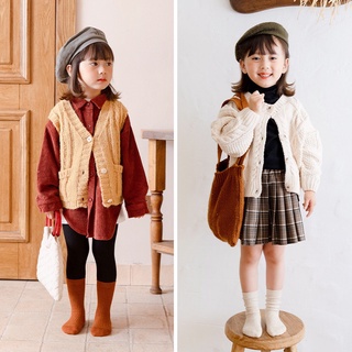 Tất gân cao cổ len tăm cho bé