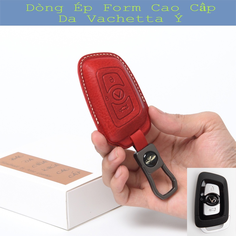 Bao Da Chìa Khóa Vinfast Lux 💎Da Thật 100%💎 Ốp Chìa Khoá Lux A Bọc Chìa Khoá Vinfast Lux SA