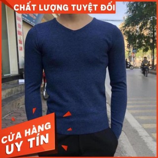 [HOT 2020]Áo len nam cổ tim sợi pha cotton - xuongaolen.com