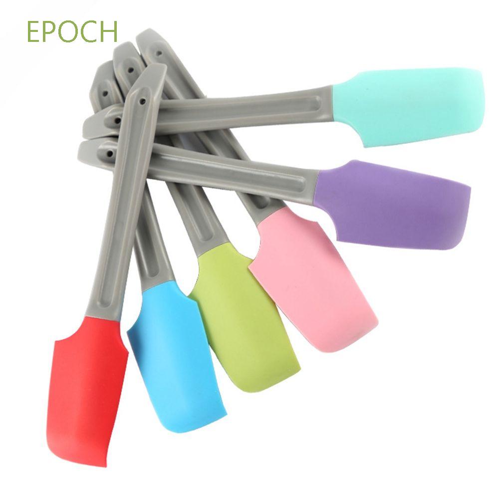 Epoch Set 1 / 3 Muỗng Silicon Mềm Mini Nhiều Màu Dùng Để Trộn Kem / Bơ Cho Nhà Bếp