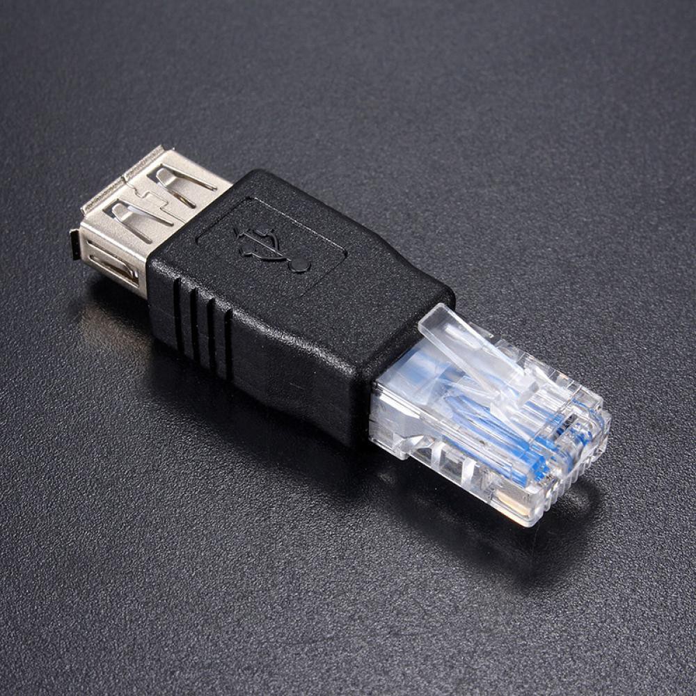 Bộ đấu nối RI45 Bộ chuyển đổi USB Ethernet Female. Bộ chuyển đổi công tắc Router