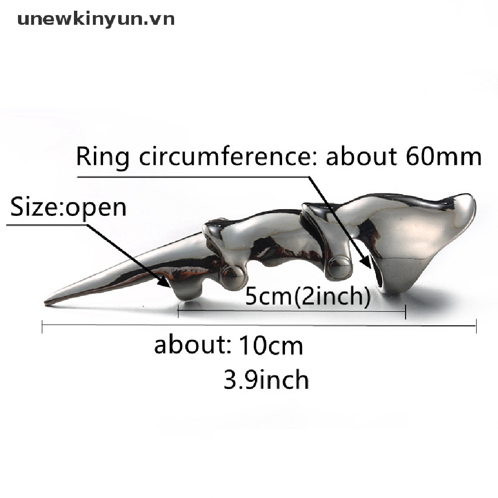 Nhẫn Kim Loại Hình Rồng Phong Cách Punk Rock Cá Tính Thích Hợp Làm Quà Tặng
