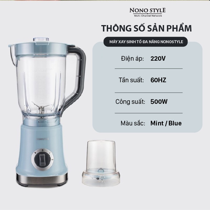 Máy Xay Sinh Tố Đa Năng NONOSTYLE (1,8L) - BH 12 THÁNG