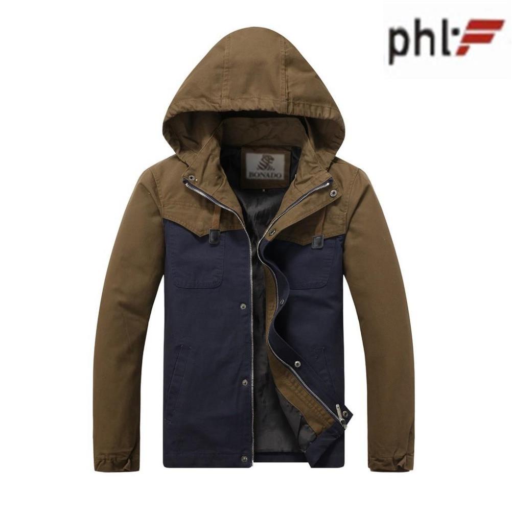 Áo Khoác Nam Kaki Phối Nón Phong Cách Hàn Quốc phl Fashion AK38 độc lạ