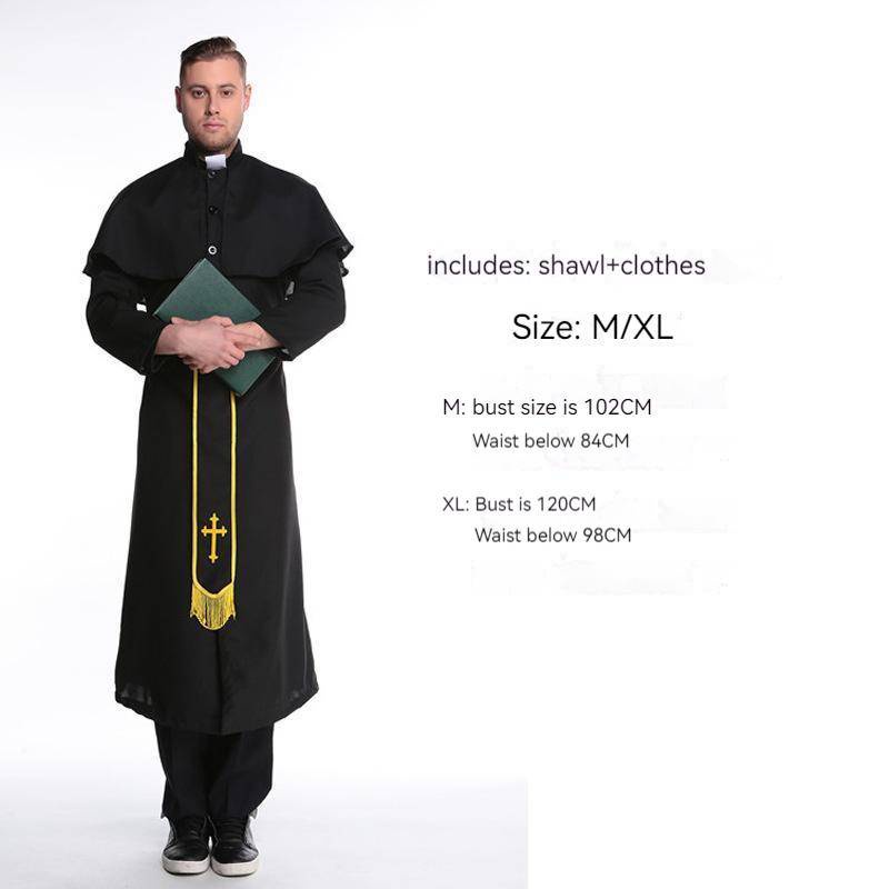 Đầm Hóa Trang Công Chúa Mary Nun Sister Màu Đen Xinh Xắn Cho Nữ