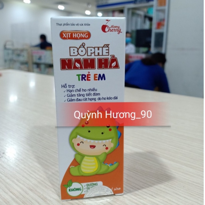 Xịt họng BỔ PHẾ NAM HÀ TRẺ EM giúp giảm ho,bổ phổi