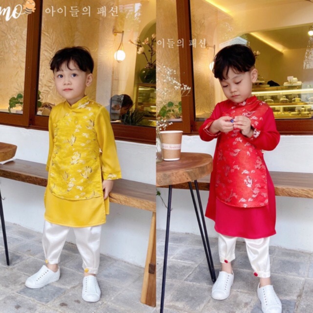 SET ÁO DÀI HOẠ TIẾT CON HẠC