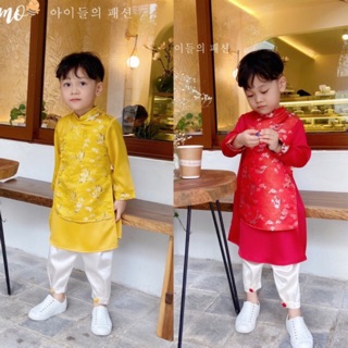 Set áo dài hoạ tiết con hạc