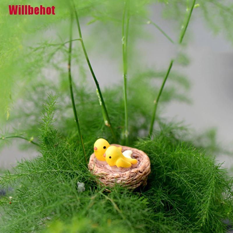 Mô Hình Tổ Chim mini Bằng Nhựa Dùng Trang Trí Tiểu Cảnh