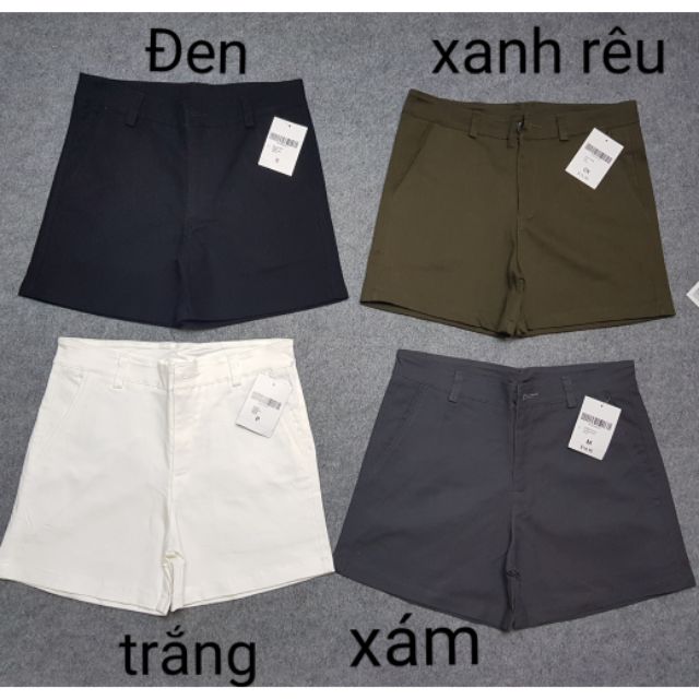 Quần short kaki lưng cao đủ size 26,27,28,29,30,31,32,33,34