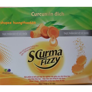 Combo (tiết kiệm) SCurma Fizzy – Viên Sủi Curcumin Nano Hướng đích cho bệnh viêm loét dạ dày và trào ngược