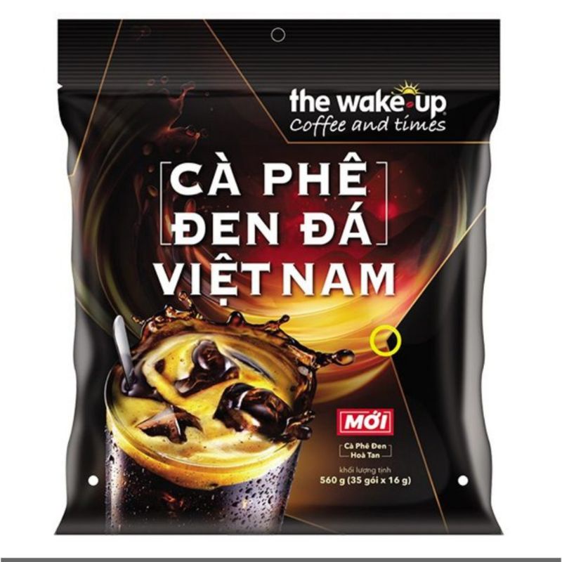 Cafe Wake up Đen đá (35 gói x 16g)