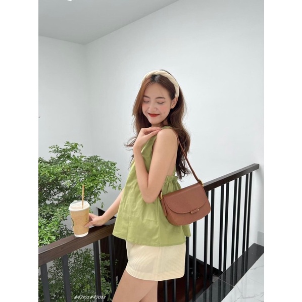 [RÁCH STORE] ÁO YẾM-47101-trơn-bo lưng chéo