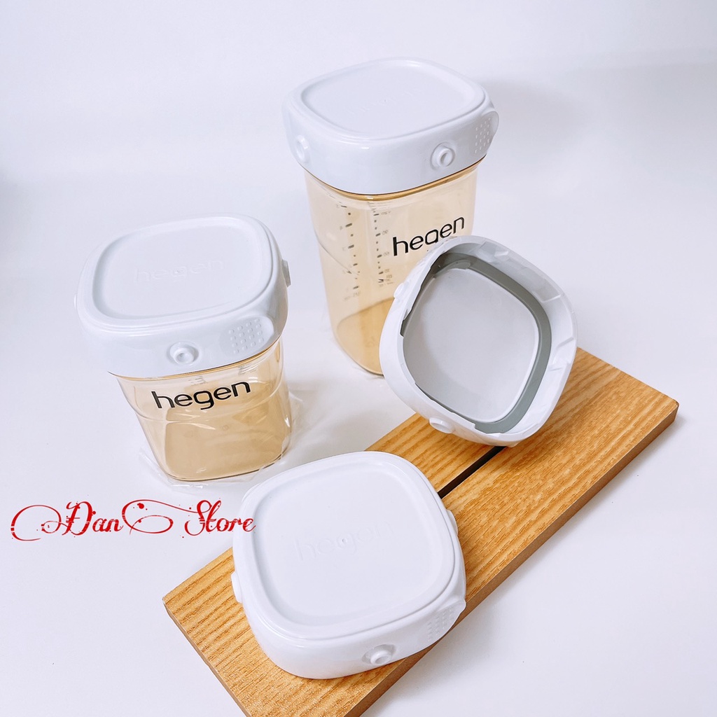 Nắp trữ sữa hegen, nắp đậy bình sữa hegen màu xanh hồng trắng xám chính hãng