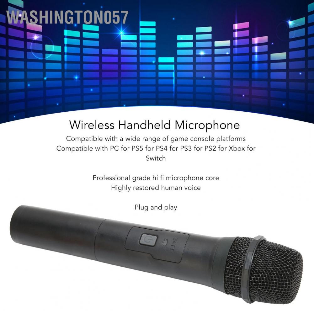 Washington057 Washington057 Micrô cầm tay không dây 2.4G chơi game thực tế dành cho PC PS5 PS4 PS3 PS2 Switch