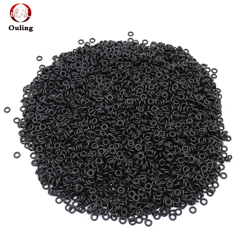 Vòng đệm NBR O Vòng đệm Độ dày CS1,2mm OD5-50mm Dầu và chống mài mòn Xe ô tô Xăng cao su Nitrile O-ring Màu đen Chịu mài mòn và chống thấm nước