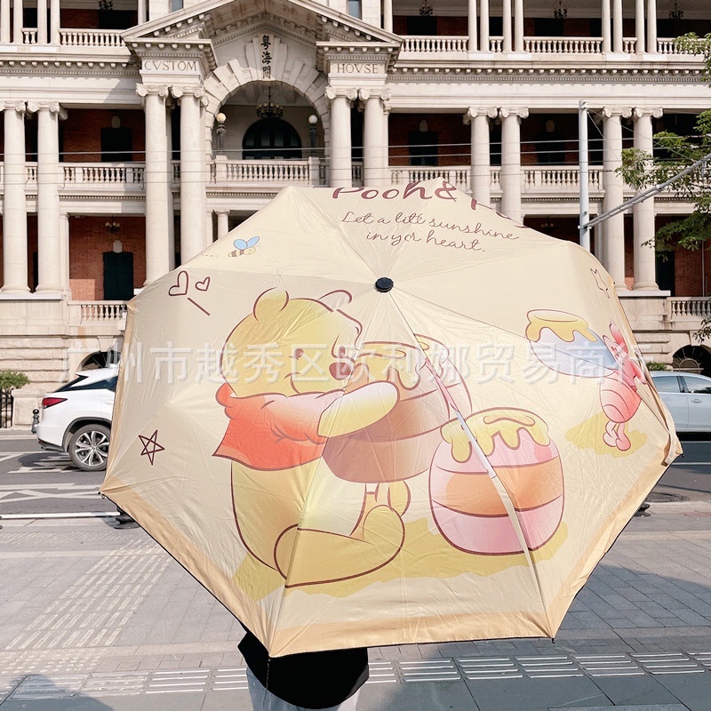 Dù Gấp Tự Động Che Nắng Mưa In Hình Hello Kitty Kuromi Cinnamoroll Melody Đáng Yêu