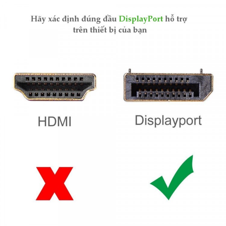 Dây DisPlay Port Xịn bóc màn Dell và một số hãng màn hình khác dây displayport dài 1,5m ARIGATO Đảm Bảo Chất Lượng.DDPD