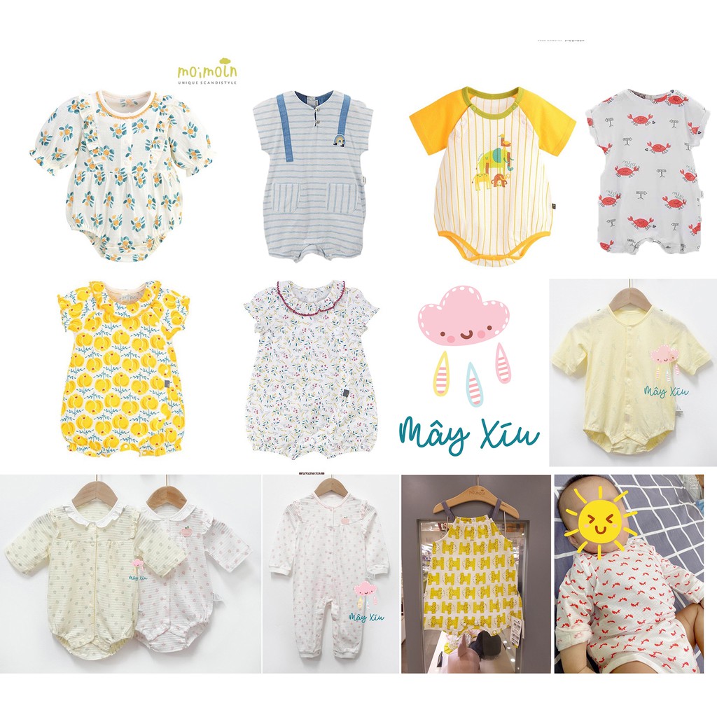 (70,75,80,90) Body xuất Hàn cotton giấy các loại bé trai bé gái