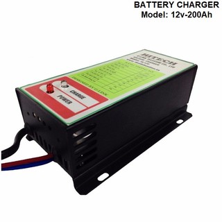 Sạc ắc quy 12V-200Ah Hitech kèm dây kẹp sạc - nạp ắc quy