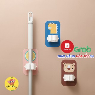 Móc Dán Tường Kẹp Giữ Cây Lau Nhà Móc Treo Chổi, Treo Ô, Đồ Dùng