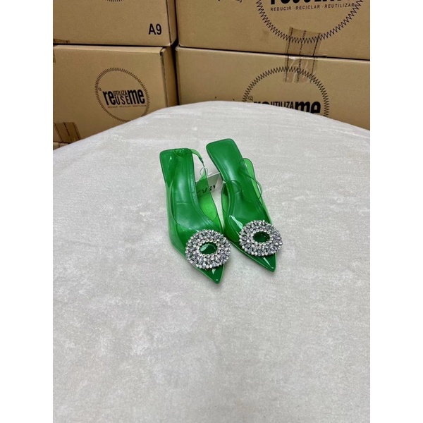 Giày Cao gót đính đá Za