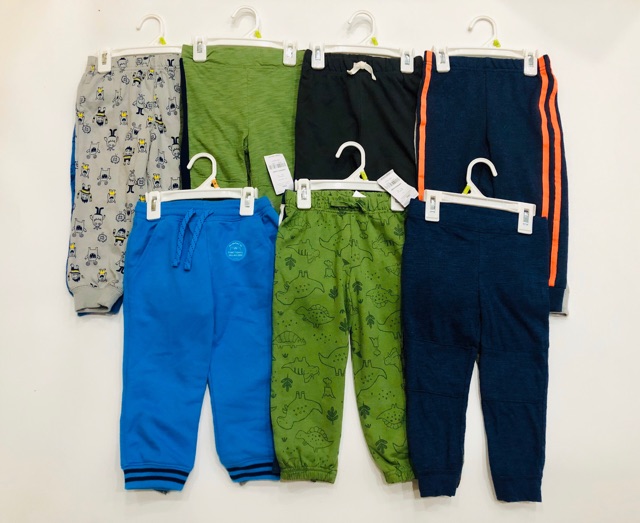 [ Chọn Màu ] Quần nỉ da cá Jogger CARTER’s xuất dư xịn cho bé trai size 3m-4t