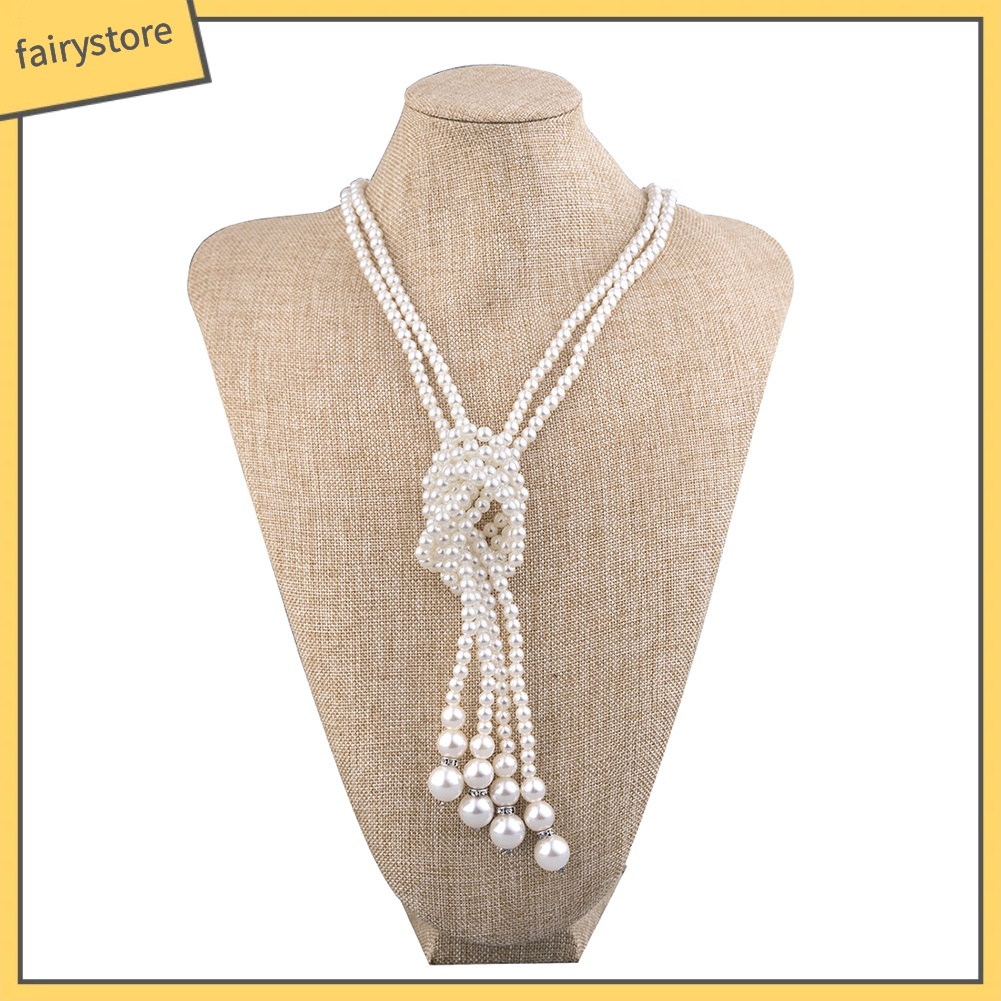 Set 2 Dây Chuyền Chuỗi Ngọc Trai Giả Thời Trang Nữ