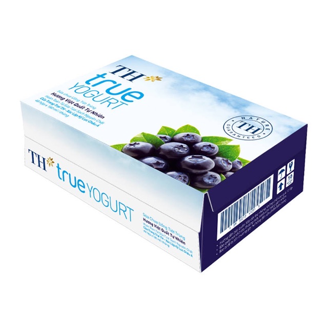 Thùng 48 hộp sữa chua TH True Yogurt Việt quất 180ml
