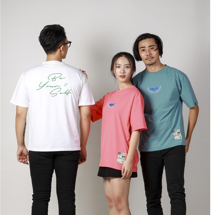 Áo thun Form Rộng Tay Lỡ Unisex Thêu Logo MDR Cao Cấp Local Brand M Studio