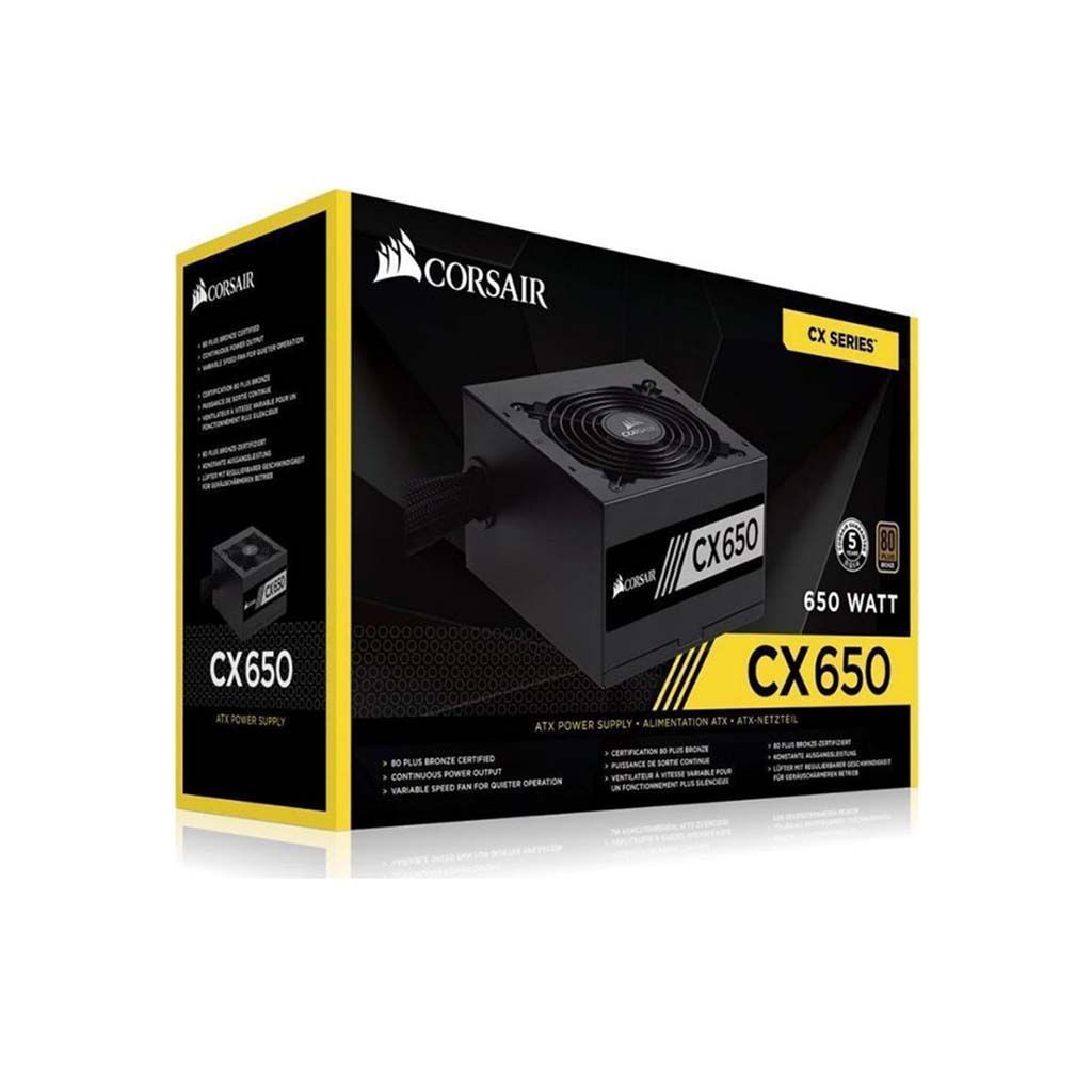 Nguồn máy tính Corsair CX650 - 650W 80 Plus Bronze