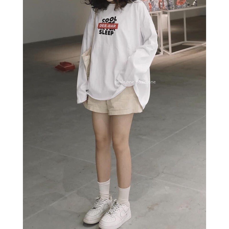 Áo Thun Sweater Cool Tay Dài Form Rộng Ulzzang Thu Đông(Ảnh thật)