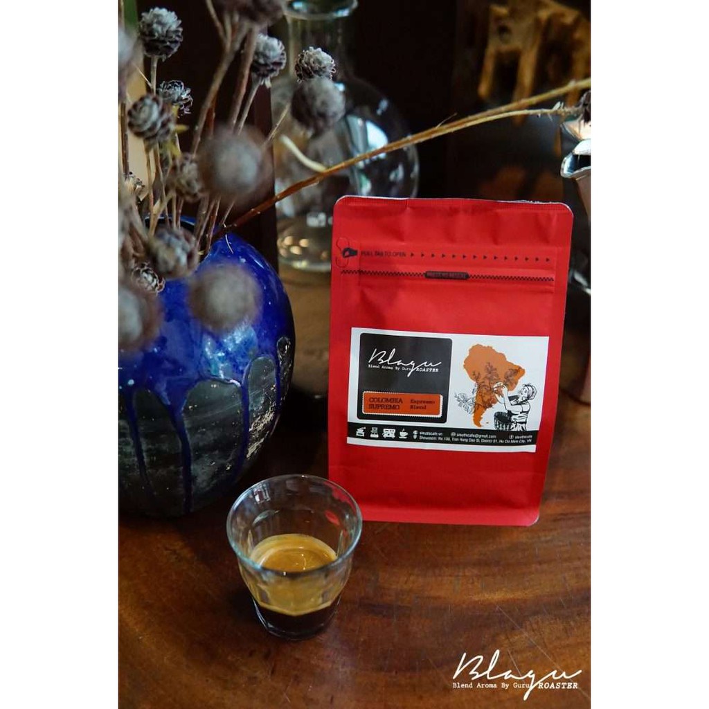 CÀ PHÊ BLAGU HẠT ĐÃ RANG - COLOMBIA SUPREMO, MEDIUM ROAST, 250G | BigBuy360 - bigbuy360.vn