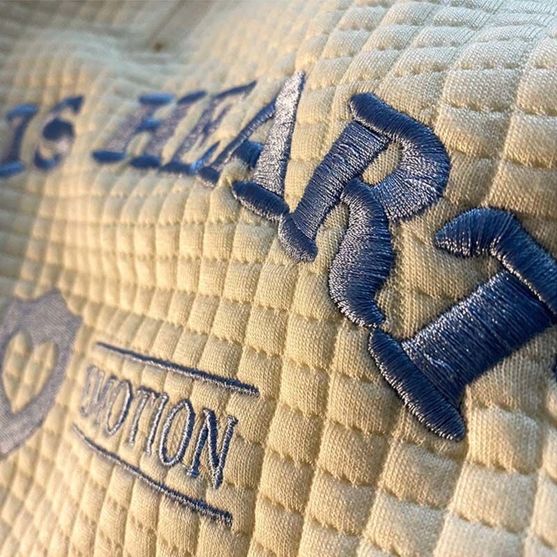 Áo khoác hoodie cổ bẻ khóa kéo nổi vân thêu Louis Heart | BigBuy360 - bigbuy360.vn