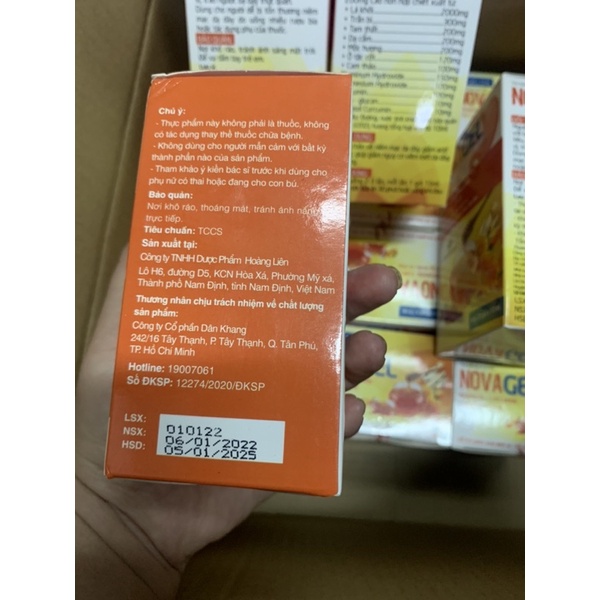 NOVAGEL - Hỗ trợ giảm acid dịch vị , Hỗ trợ bảo vệ niêm mạc dạ dày ( Hộp 20 gói )