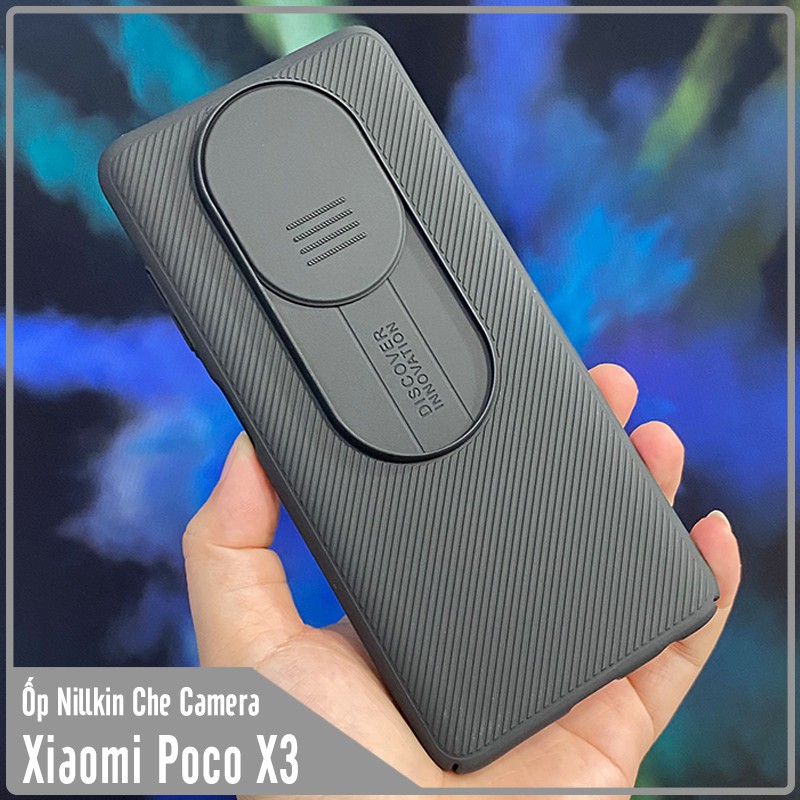 Ốp lưng cho Xiaomi Poco X3 NFC Nillkin CamShield che camera
